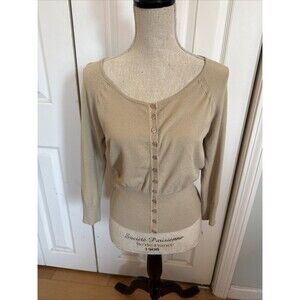 BEIGE BASIC Nine West Long Sleeve Cardigan Women’s Size M